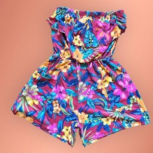 Vintage Floral Romper